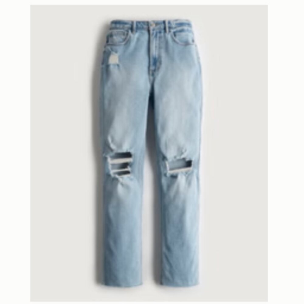 Hollister High-Rise Straight Jeans